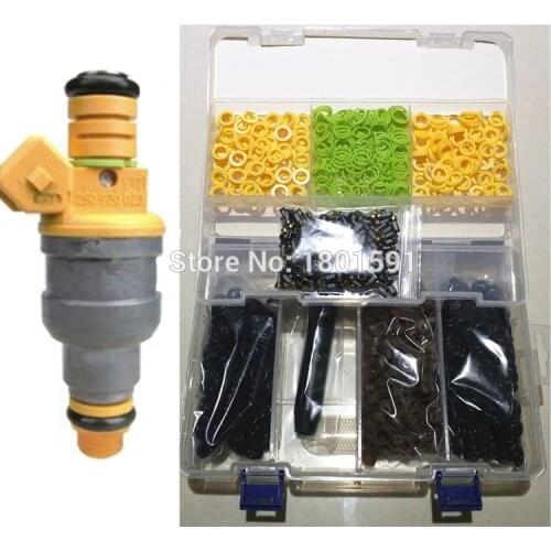 Free Shipping High Quality 200 sets/box Universal Type Fuel Injector Repair Service Kit Cap Filter Remove Tool