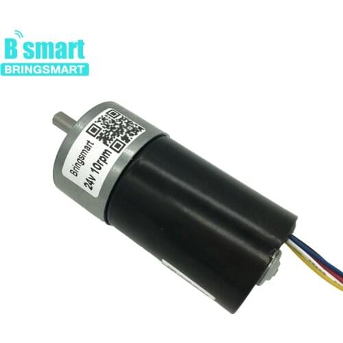 Bringsmart 12-24v JGB37-3650 Gear Motor 5-1270rpm High Torque DC 12V Brushless Motor D Shaft Reducer Gearbox For Common Use