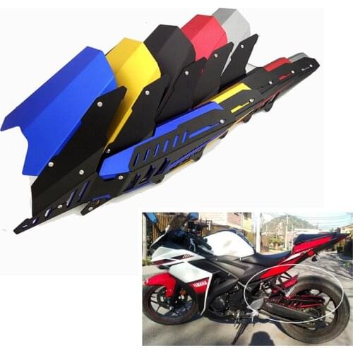 For YAMAHA R25 R3 2013-2017 CNC Rear Fender Mudguard & Chain Guard Cover Kit MT-03 Black red blue titanium gold
