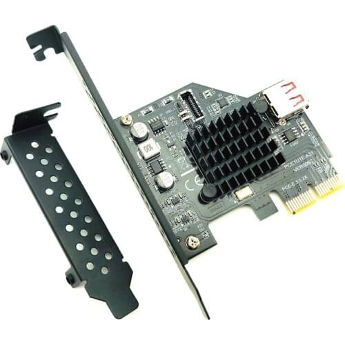 ASM3142 chip 10Gbps USB3.1 Gen 2 Type-E 20 Pin Expansion Card USB 2.0 PCI Express 3.0 X2 Adapter for Desktop PC Computer Raiser