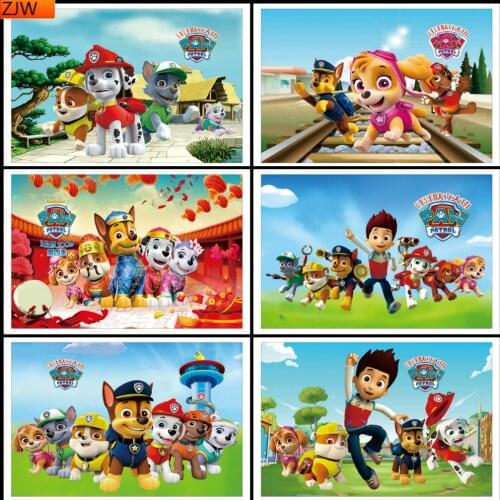 Cartoon Movie Dog Patrol Animal Diamond Painting Mosaic Full Diamond Round Square Embroidery Cross Stitch Art Gift Home Set