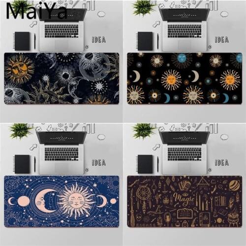 Maiya Top Quality Witches moon Tarot laptop Gaming mouse pad Free Shipping Large Mouse Pad Keyboards Mat