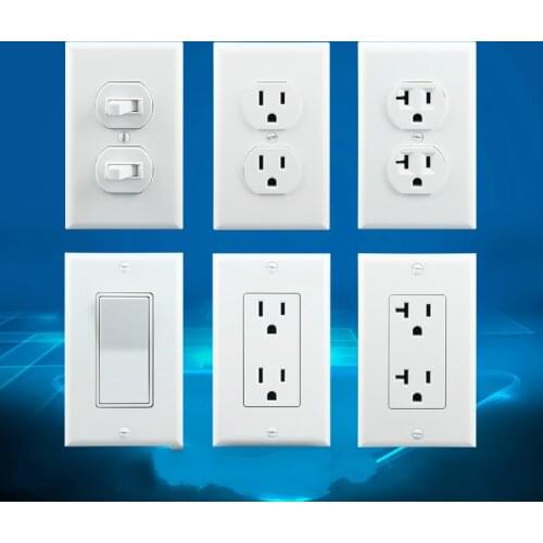 15A/20A 110V-250V United States 1 2 gang UL authentication USA standard socket North America Power supply socket Wall switch