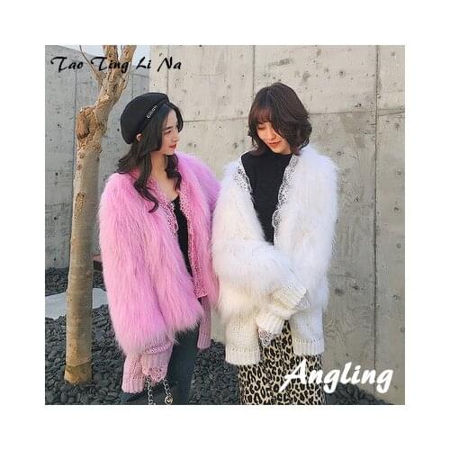 New Style High-end Fashion Women Faux Fur Coat 18C28