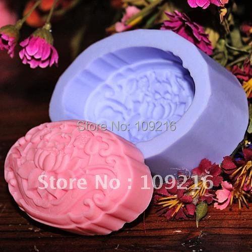 Wholesale!!!1pcs Water Lily (R1059) Silicone Handmade Soap Mold Crafts DIY Mold