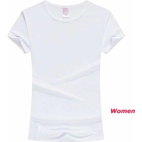 Sublimation Blank T-shirt heat transfer Advertising Fabric T-shirt with 7 size for Men Womens and Kids Clothes Modal