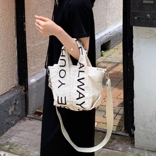 Fashion Letter Canvas Tote Crossbody Bags for Women Brands Large Capacity Womens Handbag Designer Shoulder Bag Womens Bag 2021