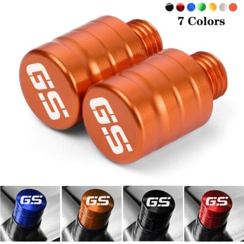 GS For BMW F800GS F800 GS F 800 GS 2008 2009 2010 2011 2012 2013 2014 2015 2PCS M10*1.25 Motorcycle CNC Mirror Hole Plug Screw