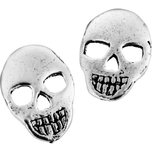 925 Sterling silver sugar skull stud earrings costume charm fashion jewelry gifts for women girls her dropshipping YCE147A