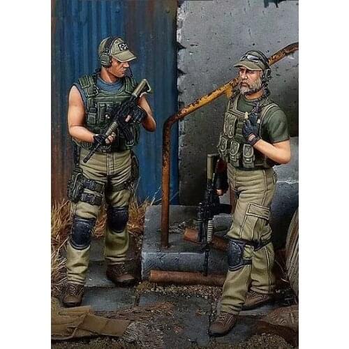 1:35 Resin Figure Model Kit Unassambled Unpainted X296 (2 FIGURES)