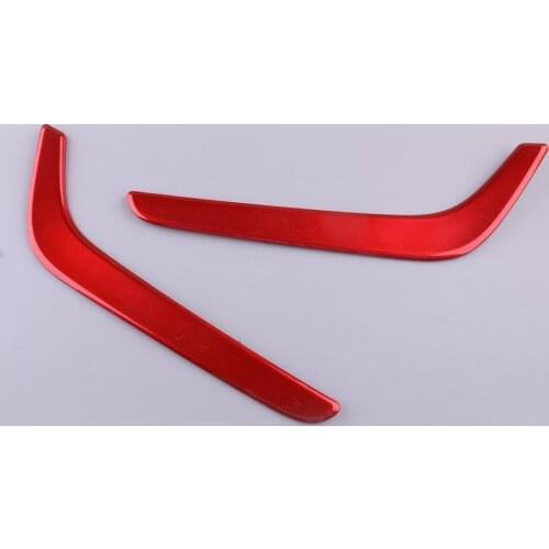 1 Pair Car Front Fog Light Lamp Eyebrow Trim Red ABS Fit for Honda CRV 2017 2018 2019 2020