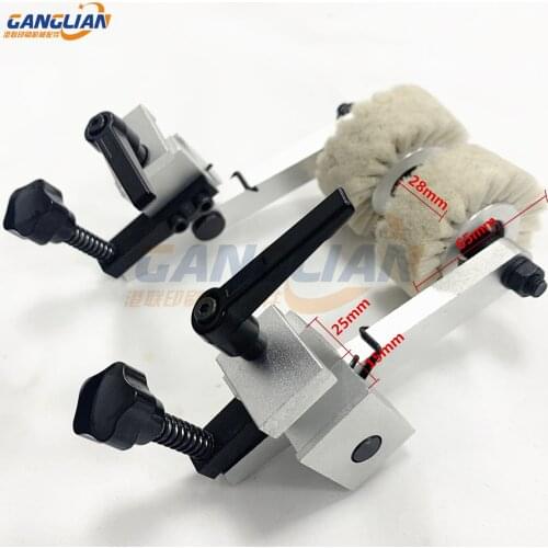 1 Pair Die Cutting Machine Rubber Wheel Assembly Brush Wheel Assembly