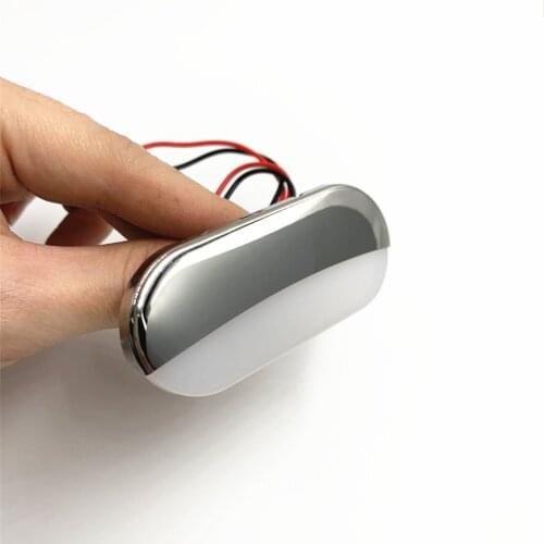 12V LED Marine Yacht Boat Vessel Ship Car Trailer Waterproof Lamp Cool White Lantern