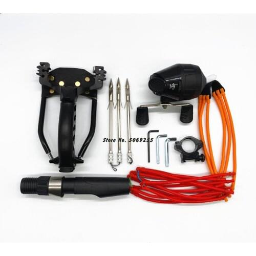 2021 New Fishing Slingshot Outdoor Shooting Sport Hunting Game Wristband Combination Set Fishing Reel Easy To Carry and Durable