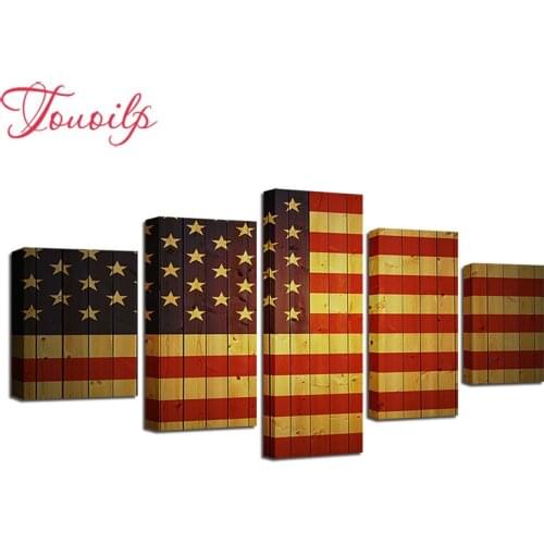 5pcs American Flag 5d diamond Painting Home Decor 5d Diamond Painting Cross Stitch icon 5d Diamond Embroidery Mosaic pattern