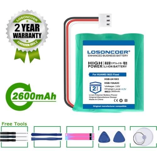 LOSONCOER 2600mAh Battery HGB-2A10x3 Battery for HUAWEI 5623 Fixed Wireless Phone ETS3125i E5172 ETS5623 2222+515H E5172s-515