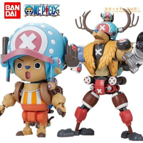 Bandai Assembled Model One Piece Q Version Tony Tony Chopper Five Fit Robot Decorations Doll Model Decorations Hand-made Boy Toy