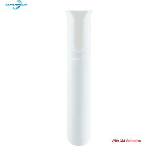 White ABS Plastic Rod Rack Holders With 3M Adhesive Fishing Tackles Mount NO Hole Bracket Socket Rack Spinning Durable Pole Tube
