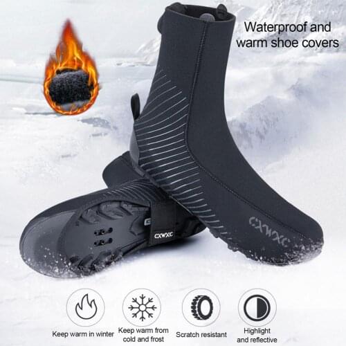Cycling Boot Covers Windproof Bicycle Overshoes Bicycle Shoes Covers Anti-Slip Warm Shoe Protector Cycling Accessories