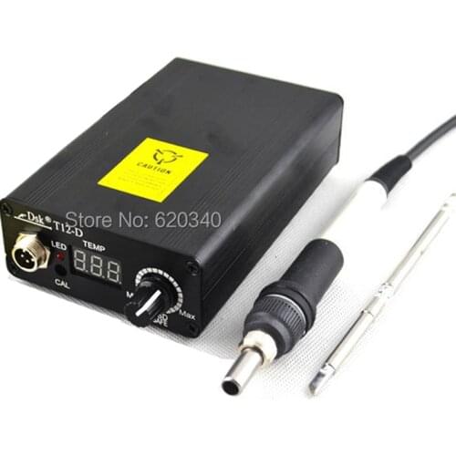 EU plug Digital Soldering Iron Station Temperature Controller +EU Plug Temperature 180 - 435 Degrees+T12 Handle 138x88x38mm