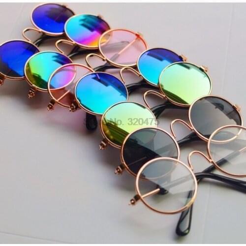By dhl 1000pcs high quality Small Pet Dogs Cat Glasses Sunglasses Eye-wear Protection Pet Cool Glasses pet collar