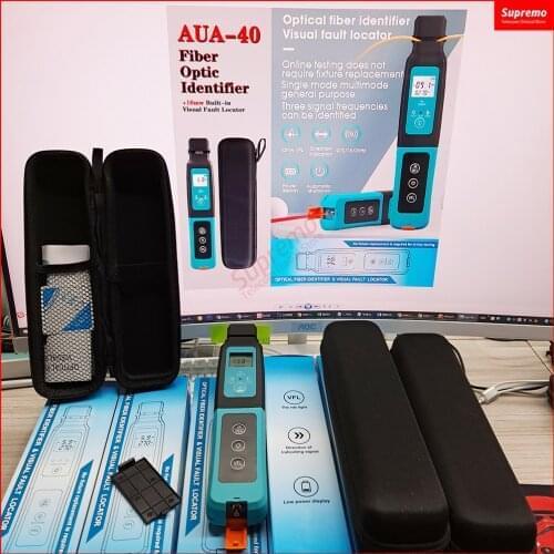 2020 new AUA-40 High quality Fiber Optic Identifier Live Fiber Optical Identifier AUA-40 with Built in 10mw Visual Fault Locator