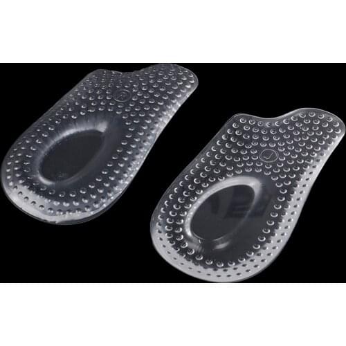 1Pair Soft Silicone Gel Insoles Heel Cushion Soles Heel Foot Pads Pain Relief Protectors Spur Support Shoe Pad Feet Care