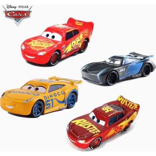 New Disney Pixar Sedan 2/3 Lightning McQueen Racing Jackson Storm Ramirez 1:55 Die Cast Metal Alloy Childrens Toy Car Gift