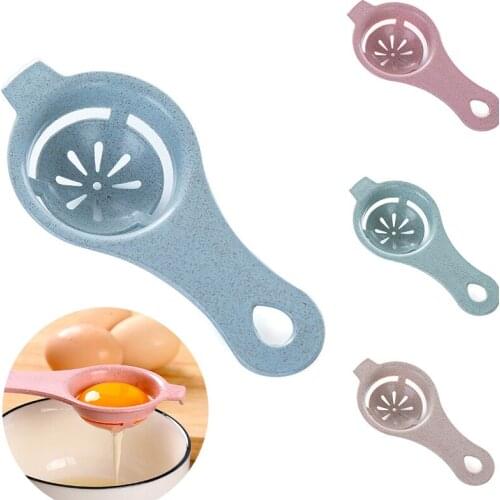 White Egg Yolk Separator Kitchen Gadgets Cooking Tools Egg Food-grade Divider Tool Separating Funnel Spoon Accessories Dropship
