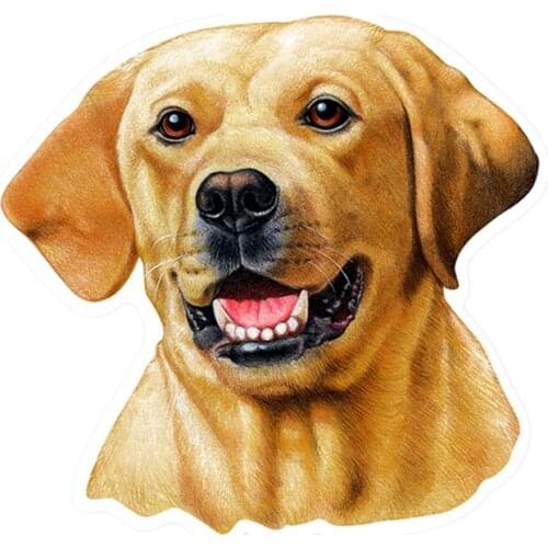 S41138# Various Sizes Self-adhesive Decal labrador Retriever Car Sticker Waterproof Auto Decors on Bumper Rear Window