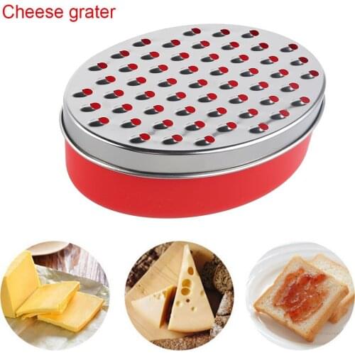 Slicer Cheese Grater Efficient Vegetables Stainless Steel Oval Box Container Fruits Quick Easy Clean Multifunctional Grater