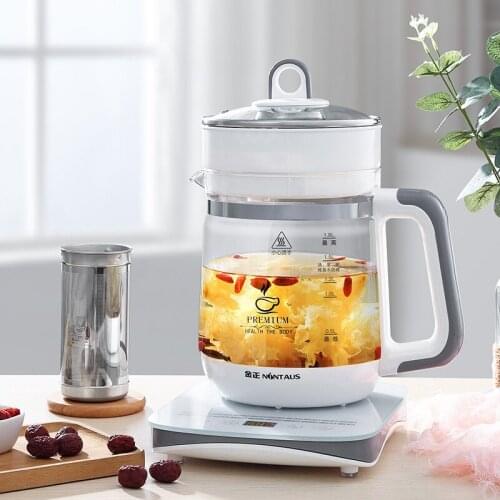 Upgraded Version of Full-automatic Multi-functional Household Health Care Kettle with Steamer Thickened Glass Touch Screen