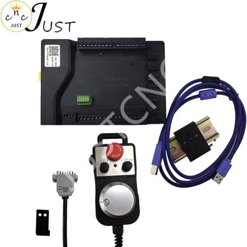 High quality mach3 USB CNC 4/6 Axis Stepper Motor controller card Smooth Motion USB Breakout board 24V +CNC 6 axis MPG handwheel