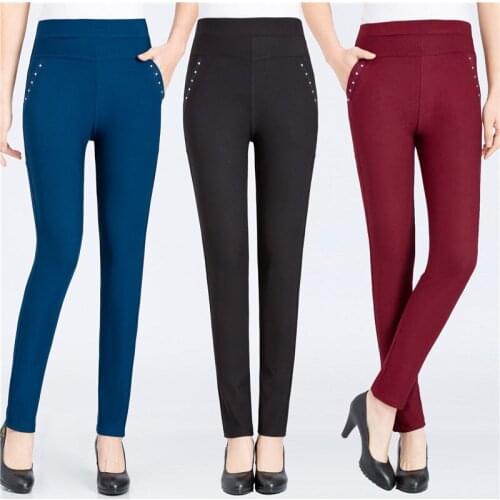2020 Spring & Summer Pencil Pants for Women Skinny Femme Trousers Candy Color Solid Slim Female Pants Plus Size 4XL Ropa Mujer