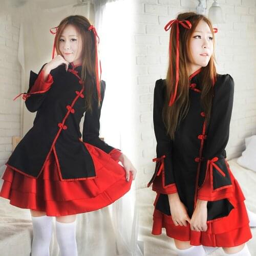 Cosplay Princess Lolita Dress women Maid Cosplay Costume Sweet Gothic Lolita Dress Halloween Show Costume