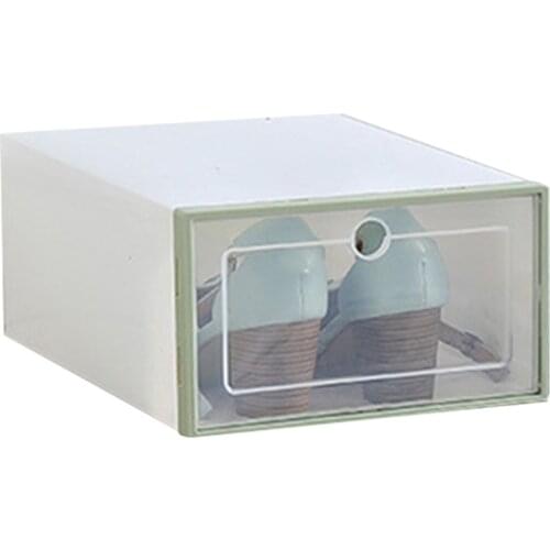 1Pcs Stackable Dustproof Shoes Box Transparent Storage Shoe Box Drawer Organizer Household DIY Shoe Box Drawer Divider Home