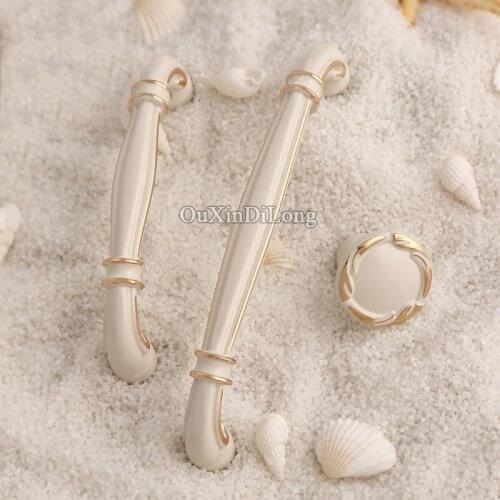 10PCS European American Style Kitchen Door Furniture Handles Cupboard Drawer Wardrobe Cabinet Pull Handles & Knobs