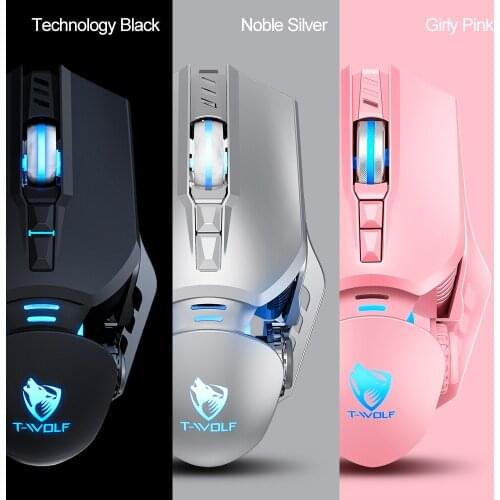 6400DPI Gaming Mouse 7 Breathing RGB Color Ergonomic Design Wired Mouse for Notebook Computer PC