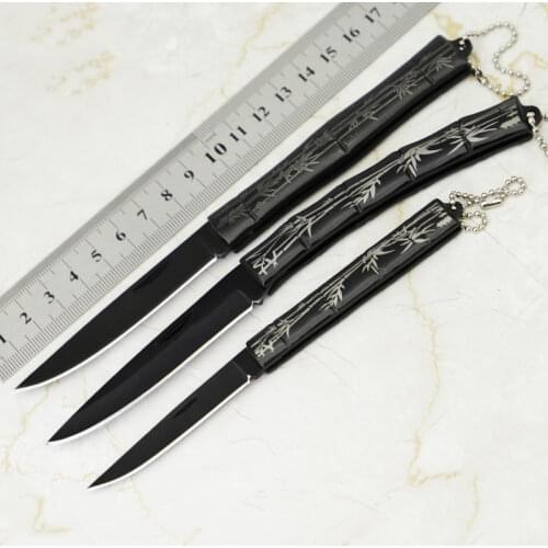 Household Fruit Knife Bamboo Knife Camping Knife Keychain Knife Outdoor Portable Folding Fruit Knife Knife kitchen knives
