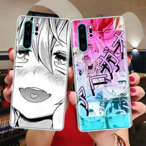 Anime Girl Japan Manga Face Silicon Phone Case For Huawei Honor 10 9 20 Lite Y5 Y6 Y7 Y9 9X 8X 8S 8A 7X 7A 7S Pro + 10i20i Coque