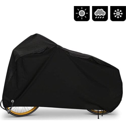 Bike Cover Outdoor Waterproof Bicycle Covers Rain Sun UV Dust Wind Proof with Lock Hole for Mountain Road Electric Bike, XL
