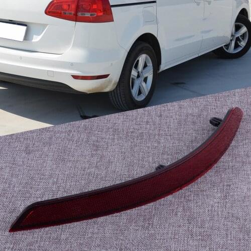 DWCX Plastic Car Rear Bumper Lower Reflector Right 7N0945105B Fit for VW Sharan 2011 2012 2013 2014 2015 2016