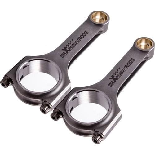 H Beam 4340 Connecting Rod Rods for Fiat 500 old Modell 2 cylinder 124mm 800BHP Conrods TüV Certification ARP 2000 Bolts