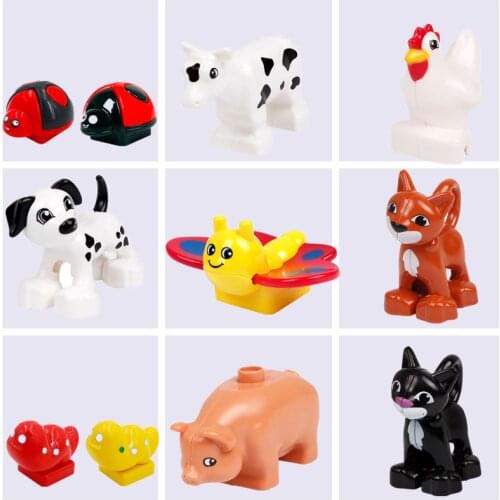 Bricks toys Animals Series Big Building Blocks puppy Sheep Cows Educational toy building blocks Educational Toy For children