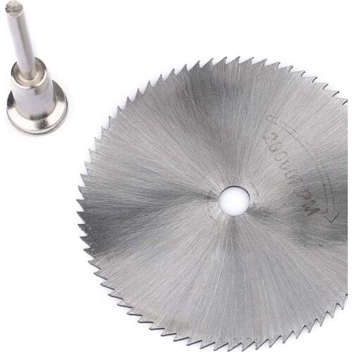60mm Rotary Drill Saw Blades Circular Wood Cutting Discs with Shank Extension Rod for Dremel Rotary tool Mandrel
