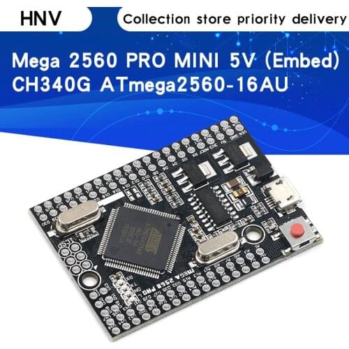 Mega 2560 PRO MINI 5V (Embed) CH340G ATmega2560-16AU with male pinheaders Compatible for arduino Mega 2560