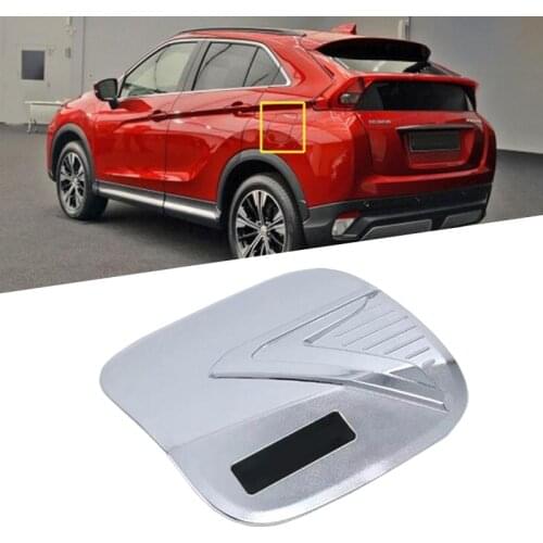 Exterior Fuel Oil Tank Cover Trim Sticker ABS 1pcs For Mitsubishi Eclipse Cross 2018 Car-styling accessories
