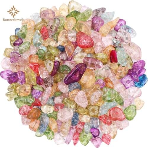 Natural Colorful Crystal Beads Gravel Rough Chip Stone Raw Gem Stone Mineral Specimen Irregular For Jewelry Making