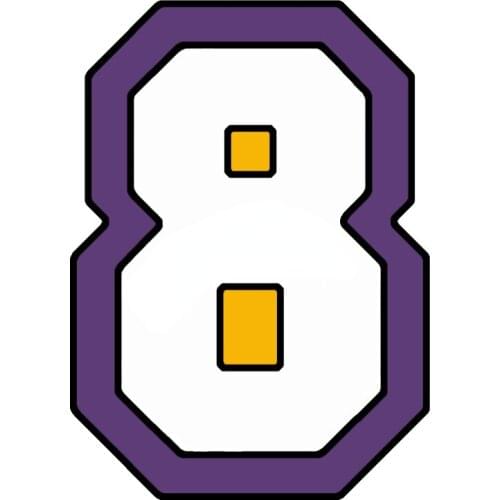 Number 8 Vinyl Car Sticker Personalized Decal Laptop Truck Motorcycles Auto Accessories,15cm*10cm