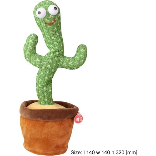 Upgrade Dancing Cactus Plush Toy Electronic Shake Dancing Toy With The Songs Plush Education Toy For Children
